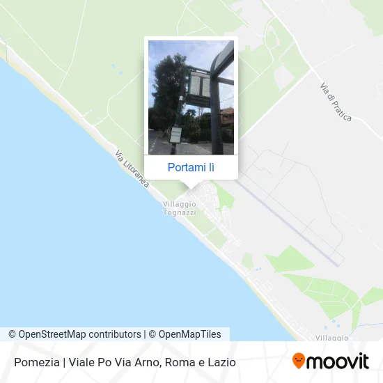 Mappa Pomezia | Viale Po Via Arno