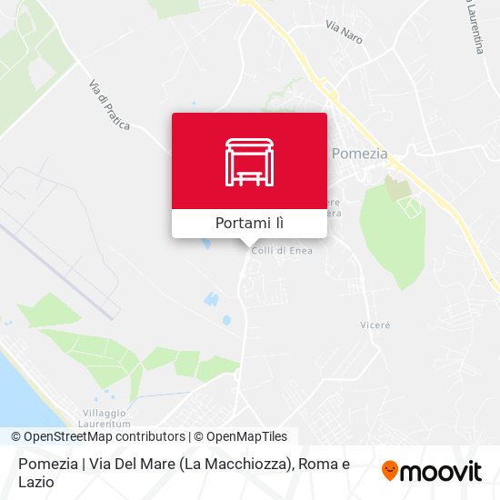 Mappa Pomezia | Via Del Mare (La Macchiozza)
