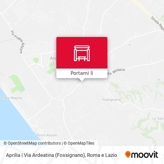 Mappa Aprilia | Via Ardeatina (Fossignano)