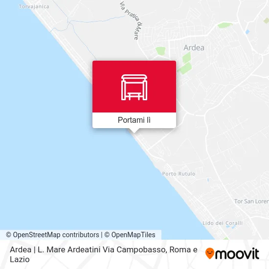 Mappa Ardea | L. Mare Ardeatini Via Campobasso