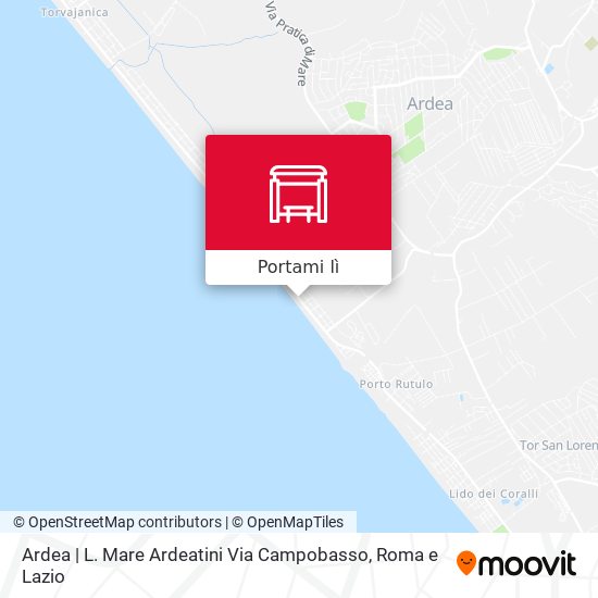Mappa Ardea | L. Mare Ardeatini Via Campobasso