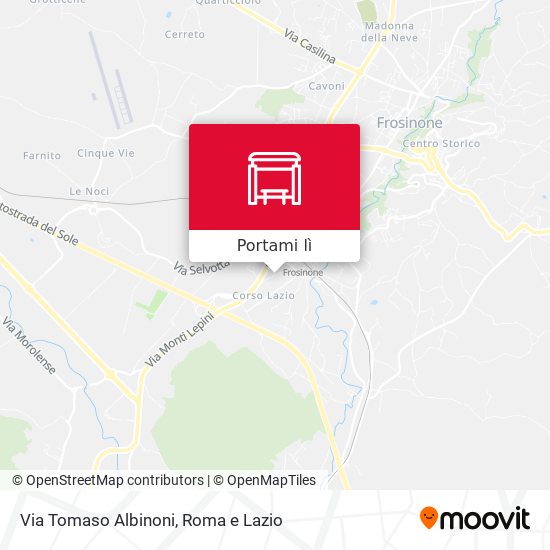 Mappa Via Tomaso Albinoni