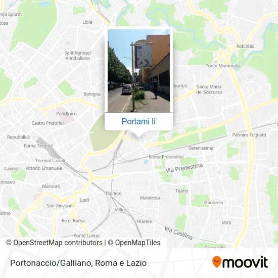 Mappa Portonaccio/Galliano