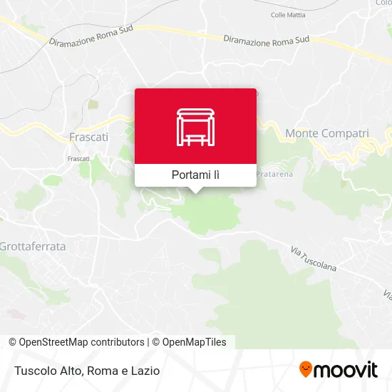 Mappa Tuscolo Alto