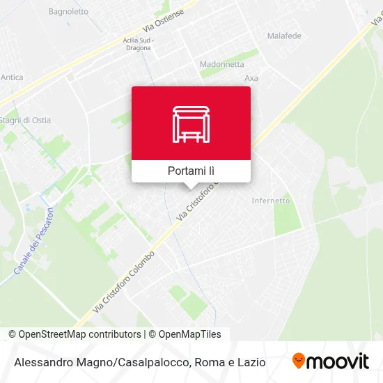 Mappa Alessandro Magno/Casalpalocco
