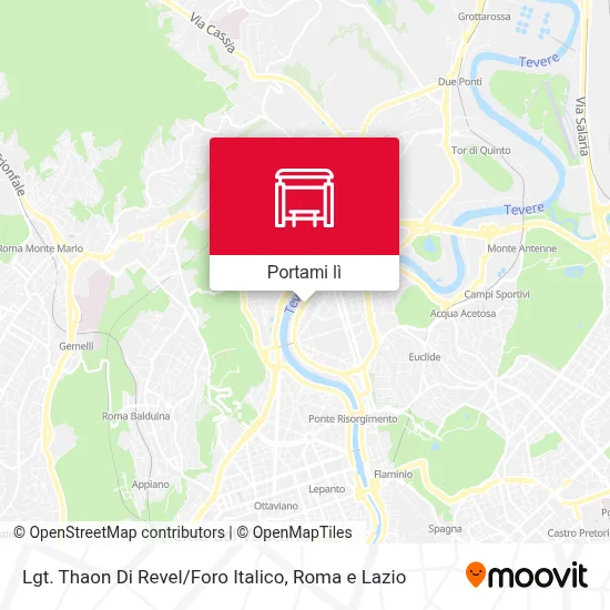Mappa Lgt. Thaon Di Revel / Foro Italico