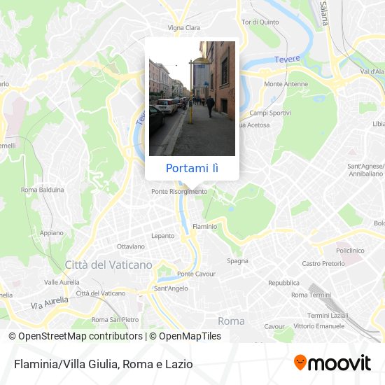 Mappa Flaminia/Villa Giulia