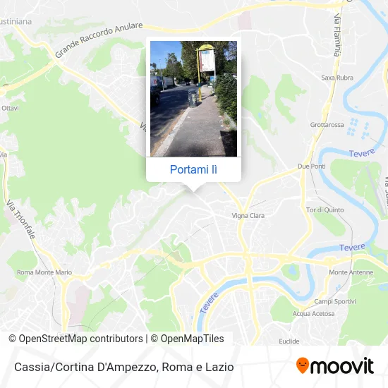 Mappa Cassia/Cortina D'Ampezzo