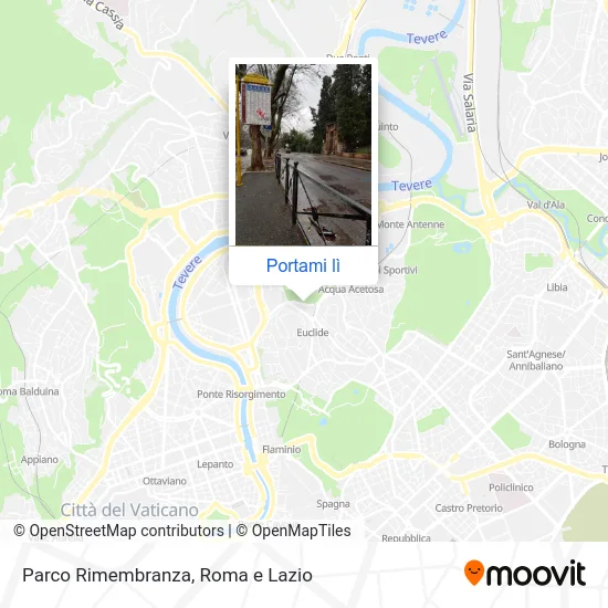 Mappa Parco Rimembranza