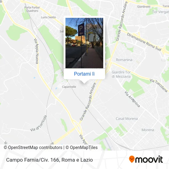 Mappa Campo Farnia/Civ. 166