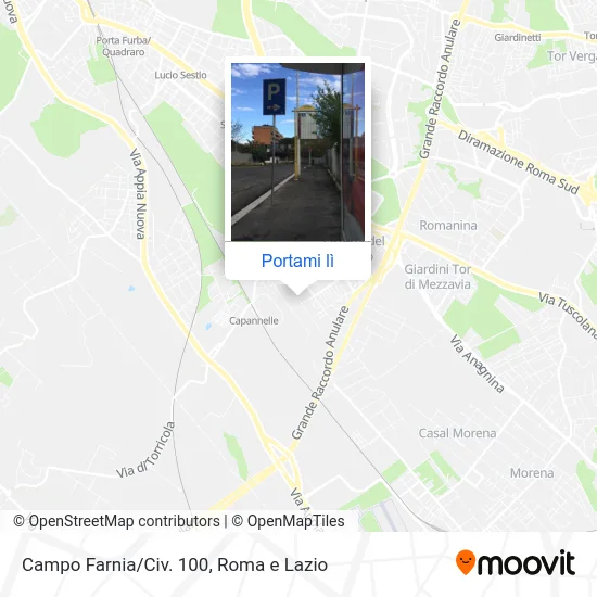 Mappa Campo Farnia/Civ. 100