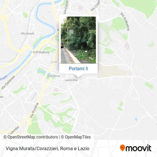 Mappa Vigna Murata/Corazzieri