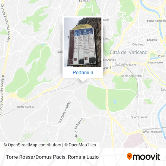 Mappa Torre Rossa/Domus Pacis