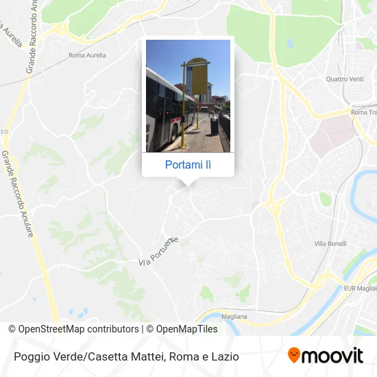 Mappa Poggio Verde/Casetta Mattei