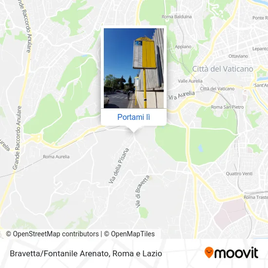 Mappa Bravetta/Fontanile Arenato