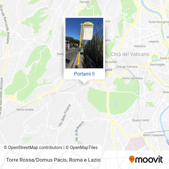 Mappa Torre Rossa/Domus Pacis