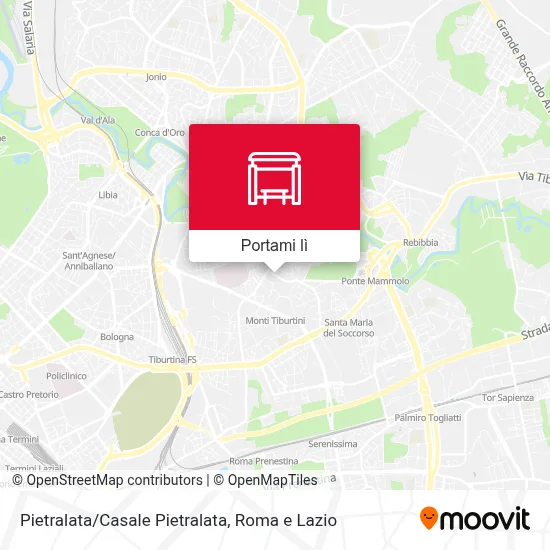 Mappa Pietralata/Casale Pietralata