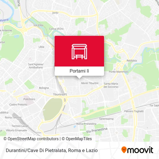 Mappa Durantini/Cave Di Pietralata