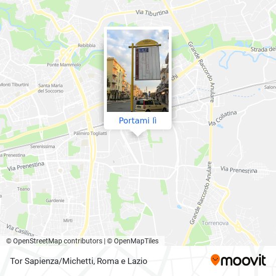 Mappa Tor Sapienza/Michetti
