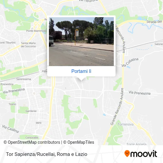 Mappa Tor Sapienza/Rucellai