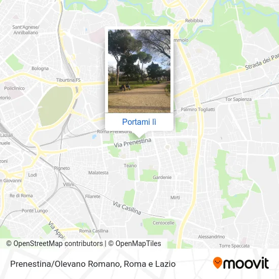 Mappa Prenestina/Olevano Romano