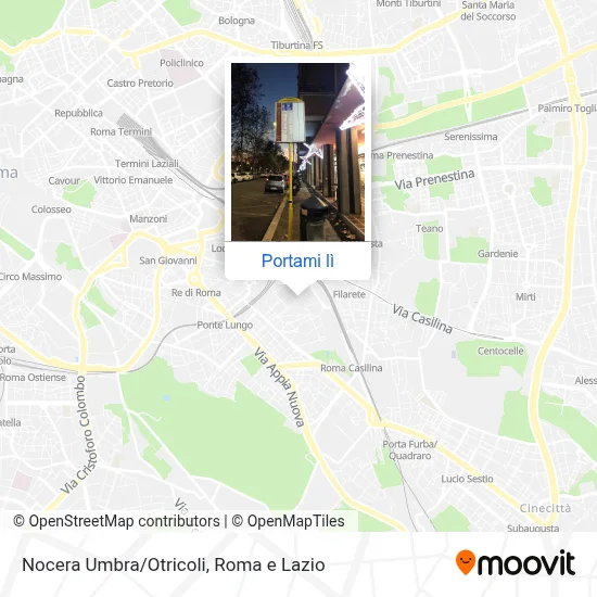 Mappa Nocera Umbra/Otricoli