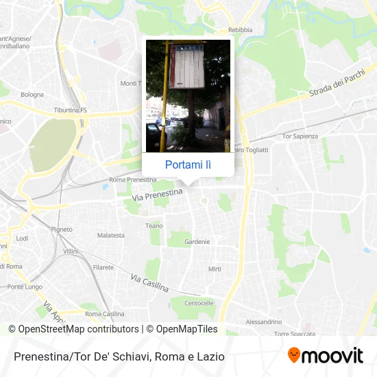 Mappa Prenestina/Tor De' Schiavi