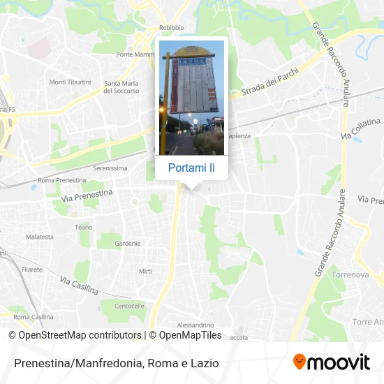 Mappa Prenestina/Manfredonia