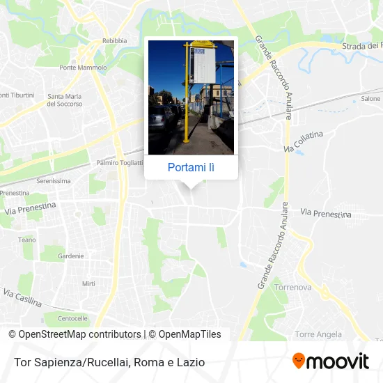 Mappa Tor Sapienza/Rucellai