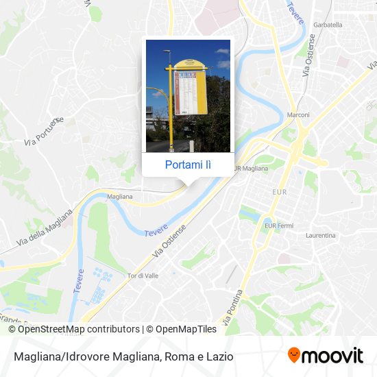 Mappa Magliana/Idrovore Magliana