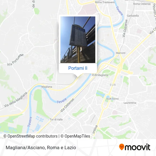 Mappa Magliana/Asciano