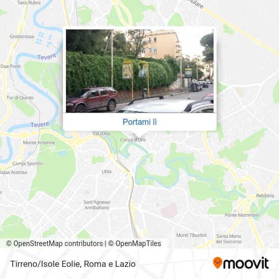 Mappa Tirreno/Isole Eolie