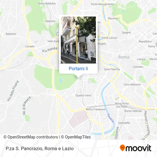 Mappa P.za S. Pancrazio