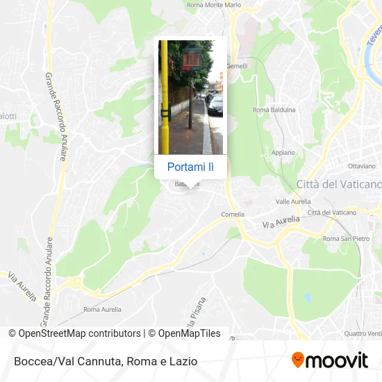 Mappa Boccea/Val Cannuta