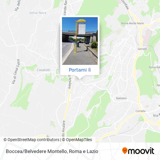 Mappa Boccea/Belvedere Montello