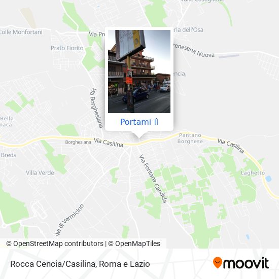 Mappa Rocca Cencia/Casilina