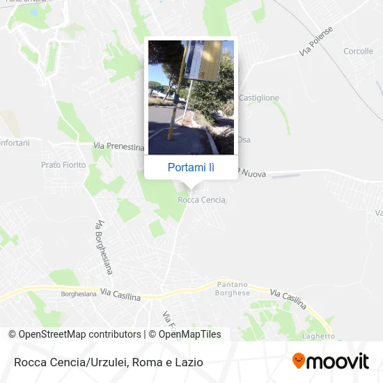 Mappa Rocca Cencia/Urzulei