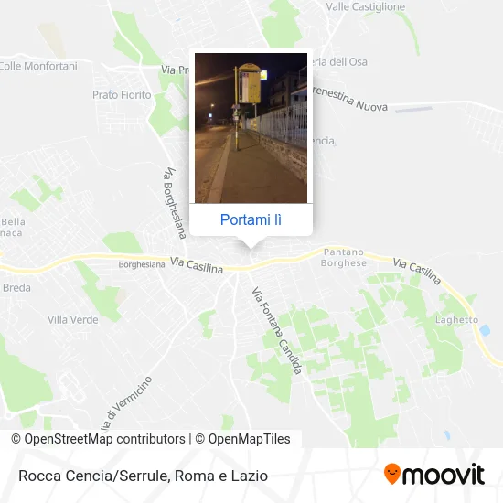 Mappa Rocca Cencia/Serrule