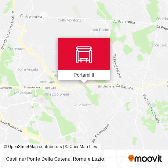 Mappa Casilina/Ponte Della Catena