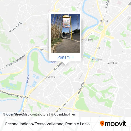 Mappa Oceano Indiano/Fosso Vallerano