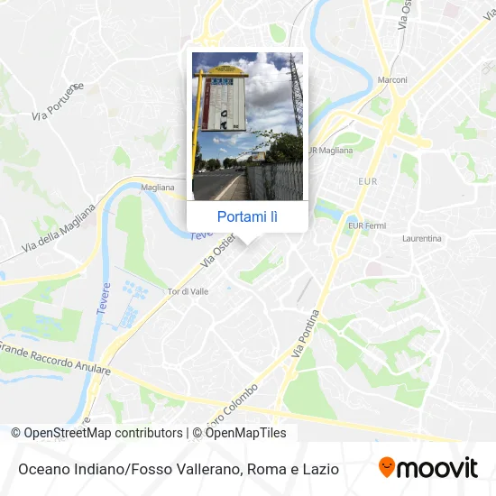 Mappa Oceano Indiano/Fosso Vallerano