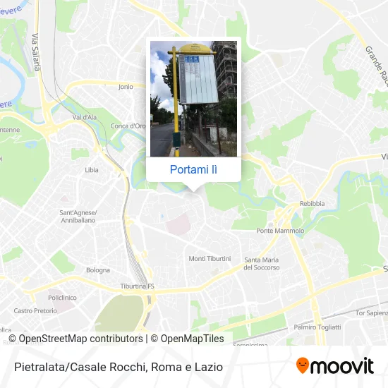 Mappa Pietralata/Casale Rocchi