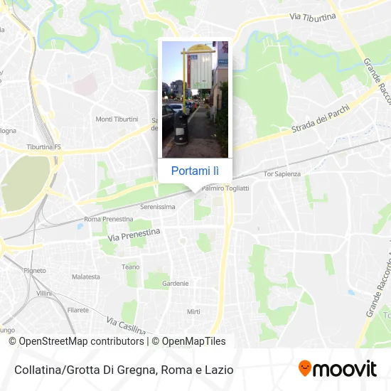 Mappa Collatina/Grotta Di Gregna