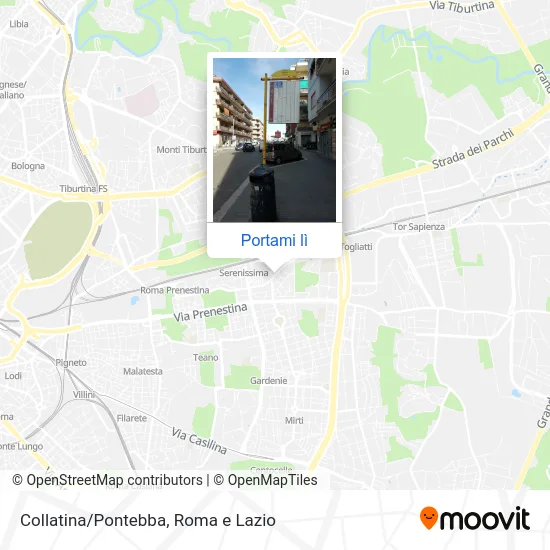 Mappa Collatina/Pontebba