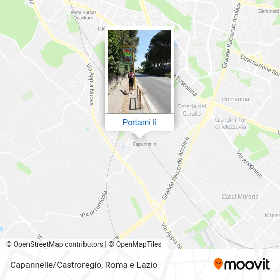 Mappa Capannelle/Castroregio