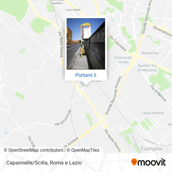 Mappa Capannelle/Scilla