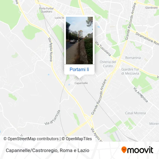 Mappa Capannelle/Castroregio