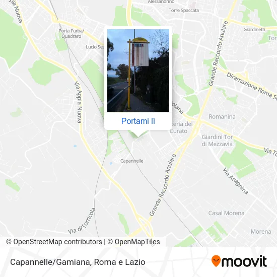 Mappa Capannelle/Gamiana