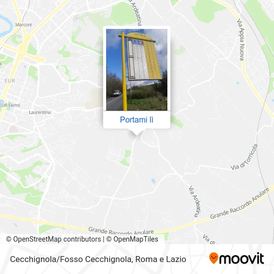 Mappa Cecchignola/Fosso Cecchignola