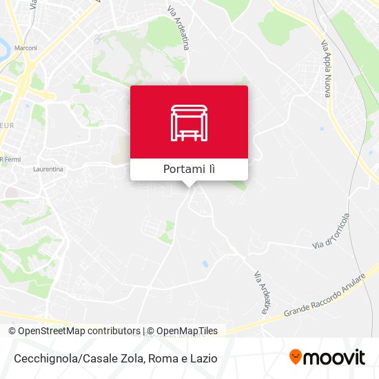 Mappa Cecchignola/Casale Zola